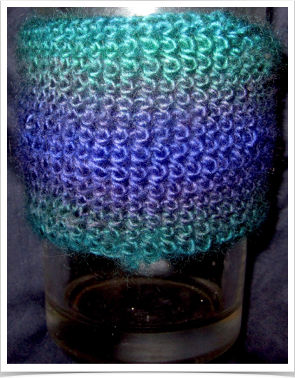Crocheted Glass Cozy